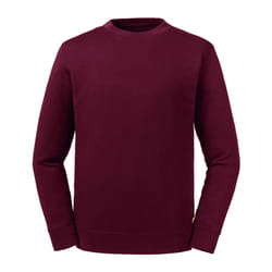 Russell Unisex Adult Reversible Organic Sweatshirt - XS, Burgundy