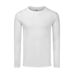 Fruit of the Loom Mens Iconic 150 Long-Sleeved T-Shirt - 2XL, White
