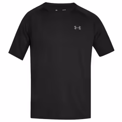 Under Armour Mens Tech T-Shirt - M, Black/Light Graphite