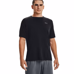 Under Armour Mens Tech T-Shirt - S, Black/Light Graphite