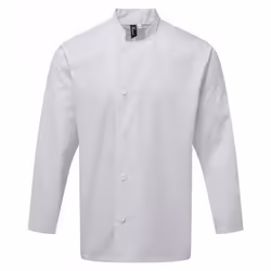 Premier Mens Essential Long-Sleeved Chef Jacket - L, White