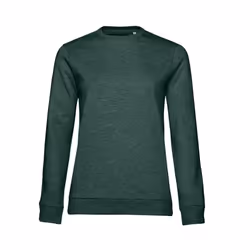 B&C Womens/Ladies Set-in Sweatshirt - M, Dark Green Heather