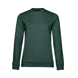 B&C Womens/Ladies Set-in Sweatshirt - M, Dark Green Heather
