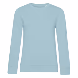 B&C Womens/Ladies Organic Sweatshirt - XL, Duck Egg Blue
