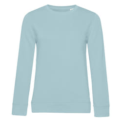 B&C Womens/Ladies Organic Sweatshirt - XL, Duck Egg Blue