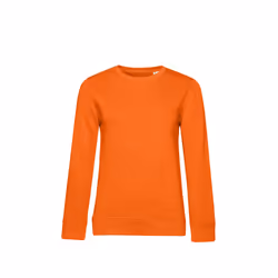 B&C Womens/Ladies Organic Sweatshirt - L, Orange