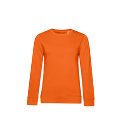B&C Womens/Ladies Organic Sweatshirt - L, Orange