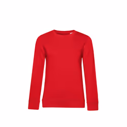 B&C Womens/Ladies Organic Sweatshirt - XS, Red