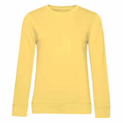 B&C Womens/Ladies Organic Sweatshirt - L, Blazing Yellow
