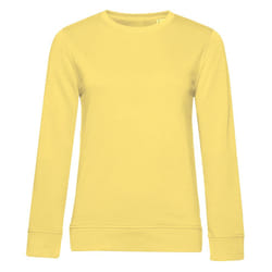 B&C Womens/Ladies Organic Sweatshirt - L, Blazing Yellow