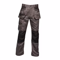 Regatta Mens Incursion Work Trousers - 32L, Iron/Black