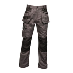 Regatta Mens Incursion Work Trousers - 36L, Iron/Black