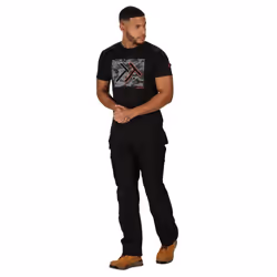 Regatta Mens Incursion Work Trousers - 38S, Black