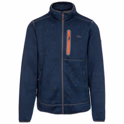 Trespass Mens Bingham Fleece Jacket - M, Navy Marl