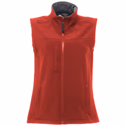 Regatta Womens/Ladies Flux Softshell Bodywarmer / Sleeveless Jacket (Water Repellent & Wind Resistant) - 12, Classic Red