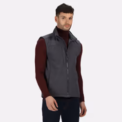 Regatta Mens Flux Softshell Bodywarmer / Sleeveless Jacket Water Repellent And Wind Resistant - L, Seal Grey