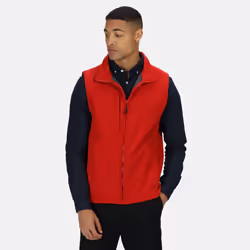 Regatta Mens Flux Softshell Bodywarmer / Sleeveless Jacket Water Repellent And Wind Resistant - 2XL, Classic Red