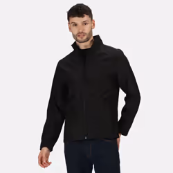 Regatta Classic Mens Water Repellent Softshell Jacket - M, Black
