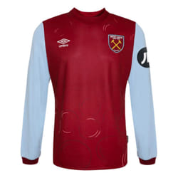 2023-2024 West Ham Long Sleeve Home Shirt (Kids) - LB
