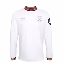 2023-2024 West Ham Long Sleeve Away Shirt (Kids) - XLB