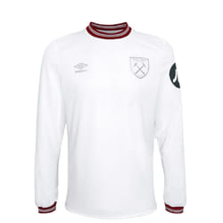 2023-2024 West Ham Long Sleeve Away Shirt (Kids) - XLB