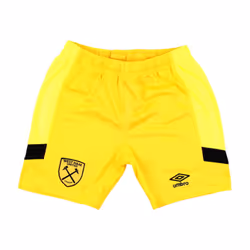 2023-2024 West Ham Goalkeeper Change Shorts (Yellow) - Kids - MB