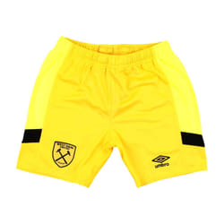 2023-2024 West Ham Goalkeeper Change Shorts (Yellow) - Kids - XLB