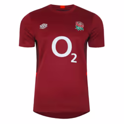 2023-2024 England Rugby Gym Tee (Tibetan Red) - 4XL