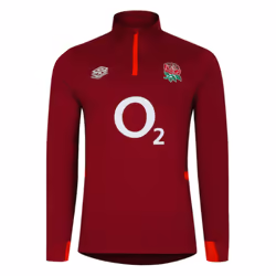 2023-2024 England Rugby Midlayer Top (Tibetan Red) - XL