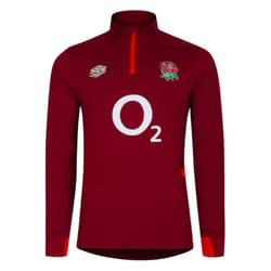 2023-2024 England Rugby Midlayer Top (Tibetan Red) - XL
