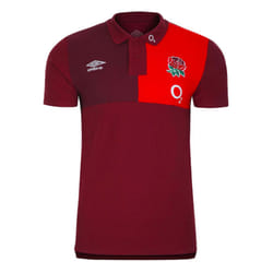 2023-2024 England Rugby CVC Polo (Tibetan Red) - S
