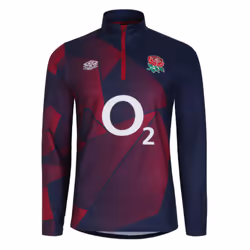 2023-2024 England Rugby Warm Up Mid Layer Top (Navy Blazer) - 3XL