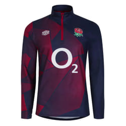 2023-2024 England Rugby Warm Up Mid Layer Top (Navy Blazer) - 3XL