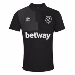 2023-2024 West Ham CVC Polo Shirt (Black) - S