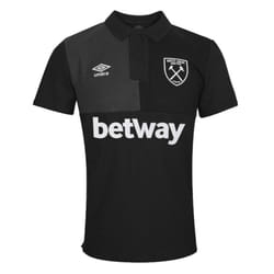 2023-2024 West Ham CVC Polo Shirt (Black) - S
