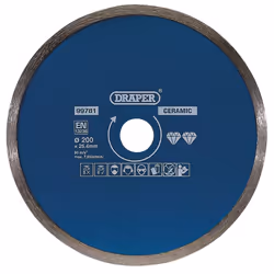 Continuous Diamond Blade, 200mm