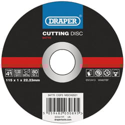 Draper CUT/DISC METAL - 115X1MM 94770 Metal Cutting Discs