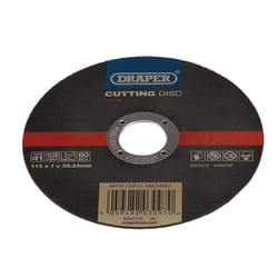 Draper CUT/DISC INOX - 115X1MM 94779 Stainless-Steel/Inox Metal Cutting Disc, 115 x 1 x 22.23mm