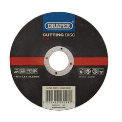 Draper CUT/DISC MULTI - 115X1.2MM 94780 Multi-Purpose Cutting Disc, 115 x 1.2 x 22.23mm
