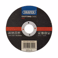 Draper CUT/DISC STONE - 115X2.5MM 94781 Flat Stone Cutting Discs
