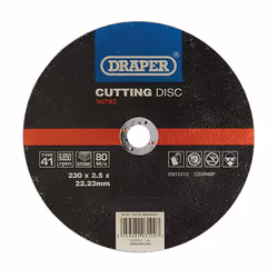 Draper CUT/DISC STONE - 230X2.5MM 94782 Flat Stone Cutting Discs