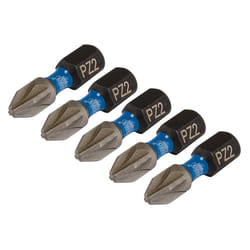 Draper PZ2X25MM IMPACT S/D BIT 5PK 04951 PZ-Type Impact Screwdriver Bits, 1/4" Hex