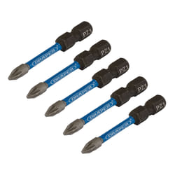 Draper PZ1X50MM IMPACT S/D BIT 5PK 05646 PZ-Type Impact Screwdriver Bits, 1/4" Hex