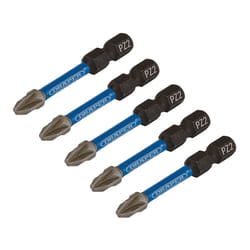 Draper PZ2X50MM IMPACT S/D BIT 5PK 05647 PZ-Type Impact Screwdriver Bits, 1/4" Hex