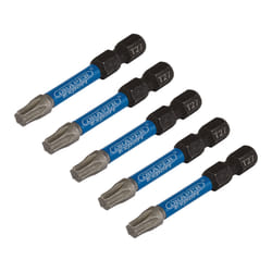 Draper T27X50MM IMPACT S/D BIT 5PK 05654 TX-STARÃ Impact Screwdriver Bits, 1/4" Hex