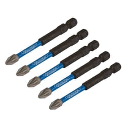 Draper PZ2X75MM IMPACT S/D BIT 5PK 05675 PZ-Type Impact Screwdriver Bits, 1/4" Hex