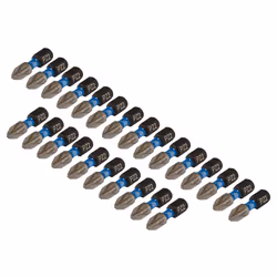 Draper PZ2X25MM IMPACT S/D BIT 25PK 05689 PZ-Type Impact Screwdriver Bits, 1/4" Hex