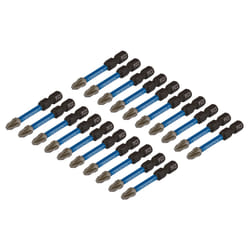 Draper PZ2X50MM IMPACT S/D BIT 20PK 05696 PZ-Type Impact Screwdriver Bits, 1/4" Hex