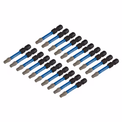 Draper T25X50MM IMPACT S/D BIT 20PK 05699 TX-STARÃ Impact Screwdriver Bits, 1/4" Hex