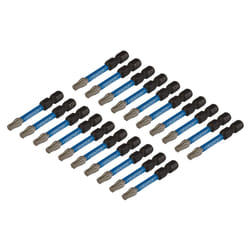 Draper T25X50MM IMPACT S/D BIT 20PK 05699 TX-STARÃ Impact Screwdriver Bits, 1/4" Hex